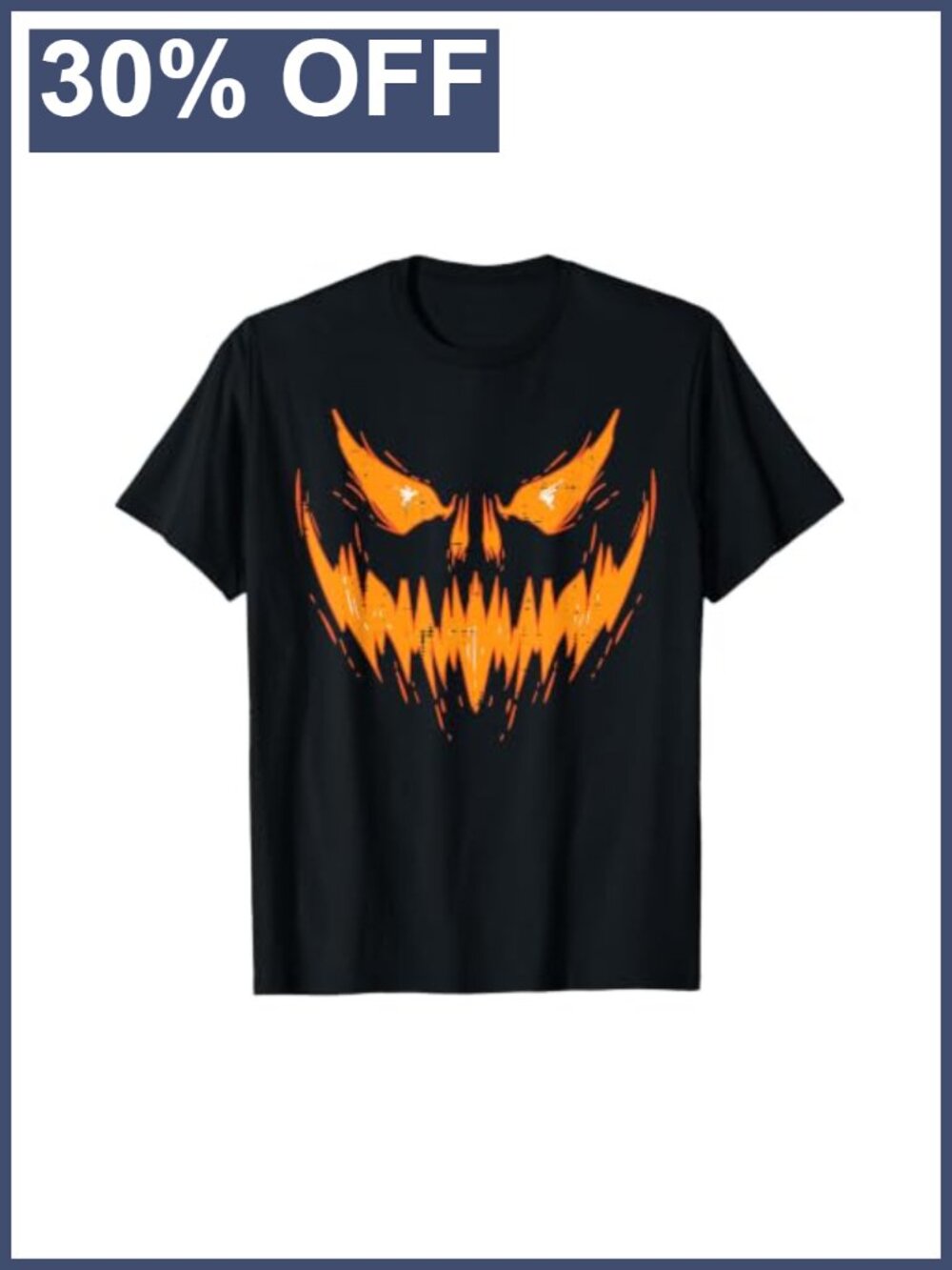 Scary Jack O Lantern Face Halloween T-Shirt